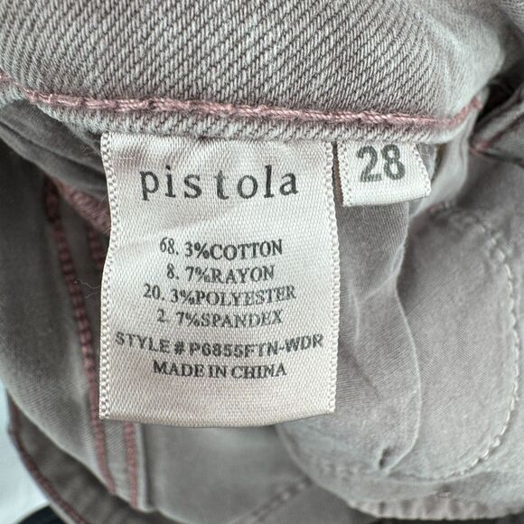 PISTOLA Gray Purple Anais Ankle Zip Skinny Jeans Pants Size 28 - Picture 6 of 6